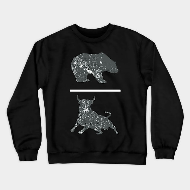 Bear Bull Crewneck Sweatshirt by DiscoverNow